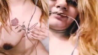 Horny Desi Girl Shows Her Boobs | Viral MMS