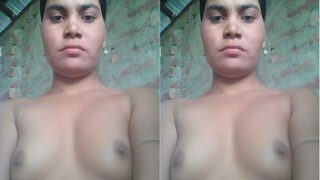 Desi Village Bhabhi Shows Her Boobs And Pussy Part 3 | Viral MMS