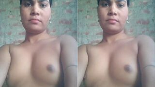 Desi Village Bhabhi Shows Her Boobs And Pussy Part 2 | Viral MMS