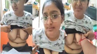 Desi Mallu Bhabhi Shows Pussy | Viral MMS