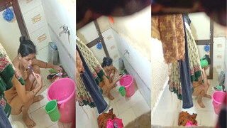 Sexy Desi Wife Bathing | Viral MMS