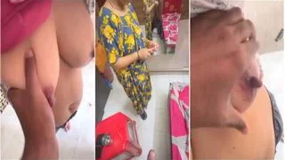 Desi Wife Boobs Pressing And Handjob | Viral MMS