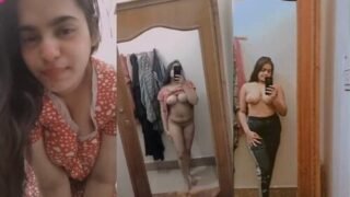 Sexy Desi Girl Shows Boobs Selfie | Viral MMS