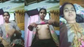 Cute Desi Vlg Girl Shows Her Boobs And Pussy Part 1 | Viral MMS