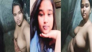 Horny Desi Girl Bathing And Fingering | Viral MMS