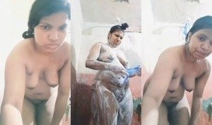 Horny Desi Bhabhi Bathing And Wearing Cloths Part 1 | Viral MMS