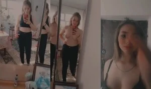 Horny NRI Girl Shows Boobs | Viral MMS