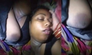 Desi Sleeping Wife Boobs Video Capture | Viral MMS
