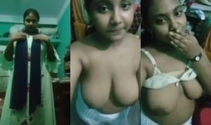 Horny Desi Girl Striping And Fingering | Viral MMS