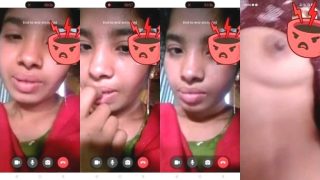 Cute Vlg Girl Shows Boobs On VC | Viral MMS