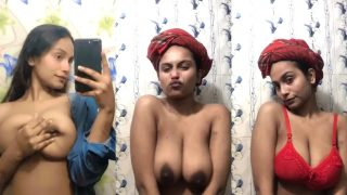 Bangladesi Beautiful Horny Gf Bathing and Hot Boobs Pressing And Sexy Pussy Fingering